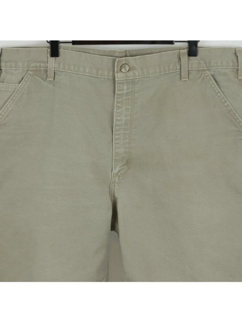 Carhartt Men's Size 40 Tan Cotton Durable Flat Front Canvas Utility Work Shorts